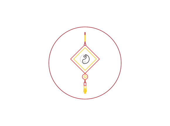 Chinese New Year Knot Color Line Icon: A Designer's Guide to Festive Branding