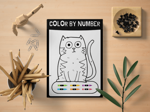 Color by Number Activity Book for Kids: A Creative Design Asset
