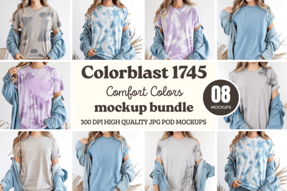 Comfort Colors Color Blast 1745 Mockups: Bring Your Designs to Life
