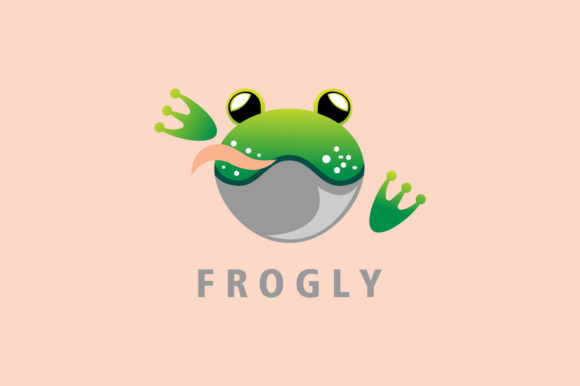 Crafting a Charming Brand with Frog Logo Illustration Color Design Elem