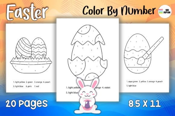 Easter Color by Number Page for Kids 03: A Creative Asset for Educators and Entrepreneurs