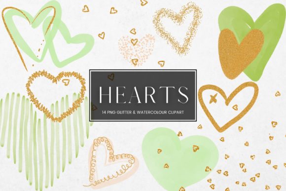 Green Watercolour Gold Glitter Heart: A Designer's Guide
