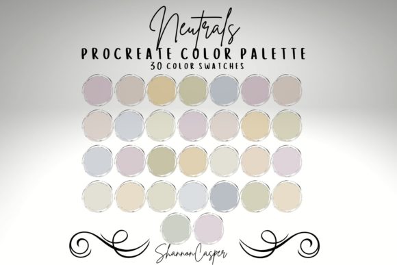 Mastering Neutrals: A Complete Procreate Palette for Modern Design