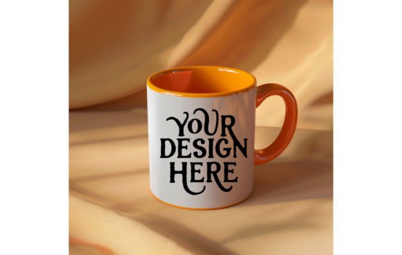 Orange Mug Mockup 12: A Fresh Asset for Your Designs