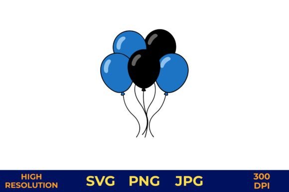Three Solid Color Balloons Floating: A Modern Design Essential