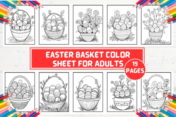 Unlock Creative Joy with Easter Basket Color Sheets for Kids