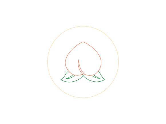 Unlock Festive Elegance with the Chinese New Year Peach Color Line Icon