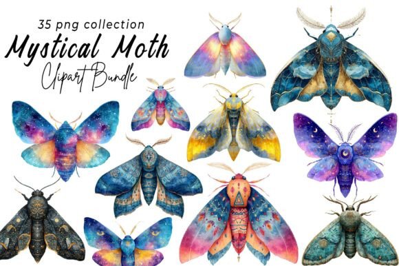 Watercolour Mystical Moth Clipart: A Designer's Guide